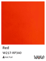 W217-RP340 Red Gloss HOT Foil