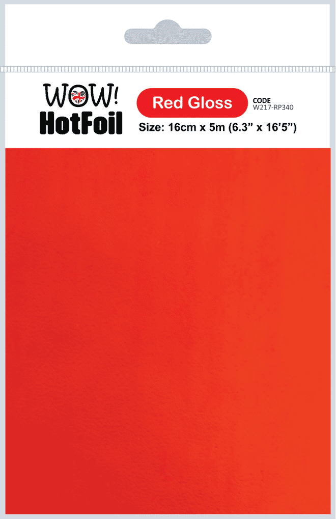 W217-RP340 Red Gloss HOT Foil