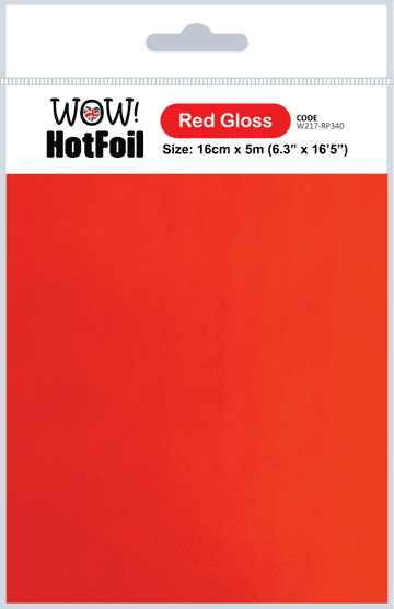 W217-RP340 Red Gloss HOT Foil