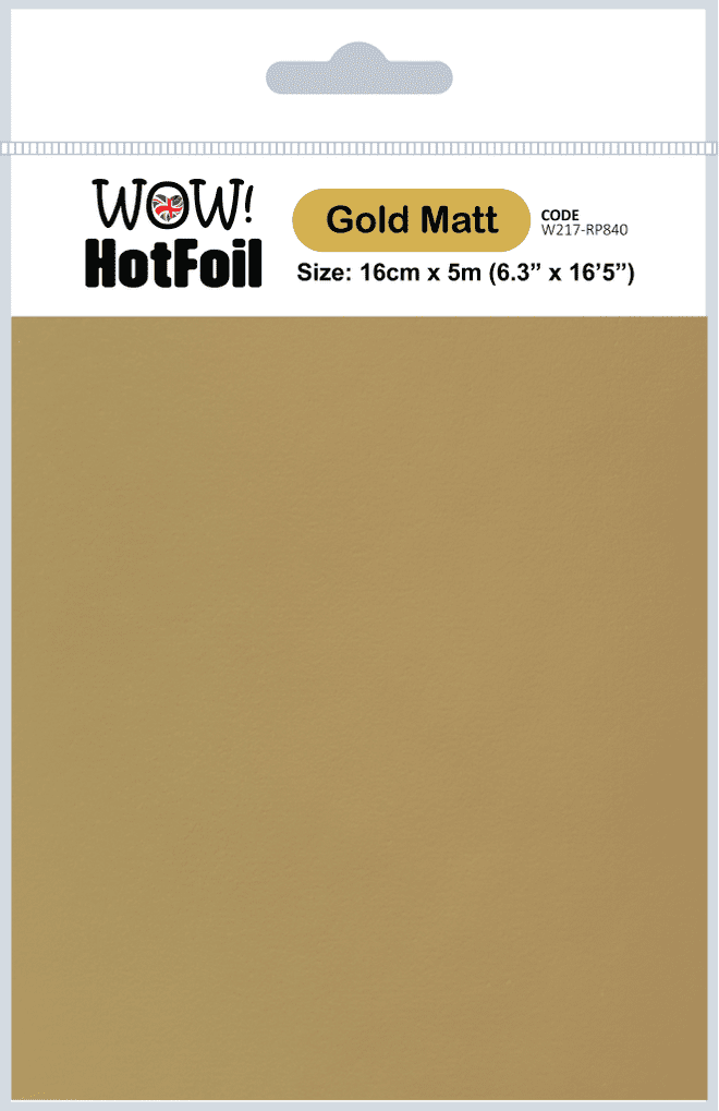 W217-RP840 Gold Matt HOT Foil