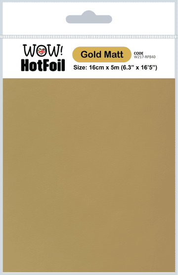 W217-RP840 Gold Matt HOT Foil