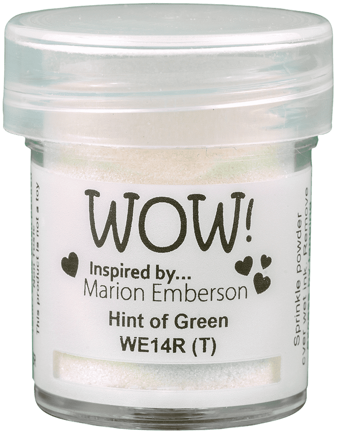 Wow Embossing Hint of Green embossing powder Wow Embossing Hint of Green embossing powder