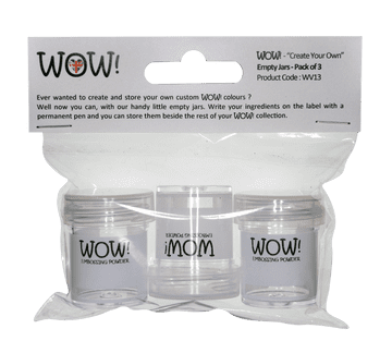 WOW! "Create Your Own" Empty Jars (Pack of 3)