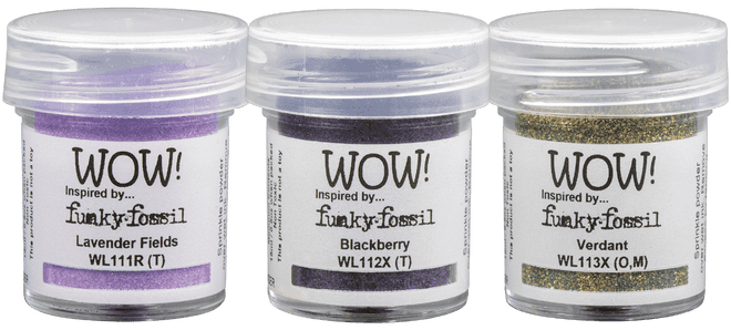 WOW Embossing Powder Trio Summer Twilight *Funky Fossil* WOW Embossing Powder Trio Summer Twilight *Funky Fossil*