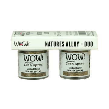 WOWKD006 WOW! Nature's Alloy Duo of Mixed Media Embossing Powders (...inspired by Seth Apter)
