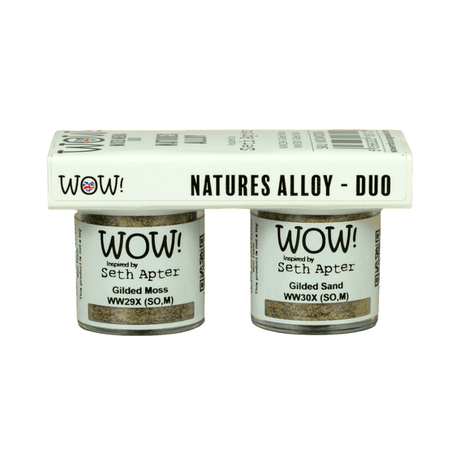 WOWKD006 WOW! Nature's Alloy Duo of Mixed Media Embossing Powders (...inspired by Seth Apter)