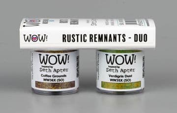 WOWKD007 Rustic Remnants Duo of Mixed Media Embossing Powders (...inspired by Seth Apter)