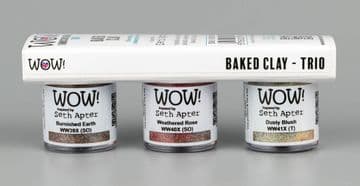 WOWKT099 Baked Clay Trio of Embossing Powders (...inspired by Seth Apter)