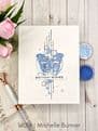 WS435R Bluebell Mist Embossing Powder