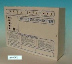 2 zone control panel with power supply - Surface mounted
