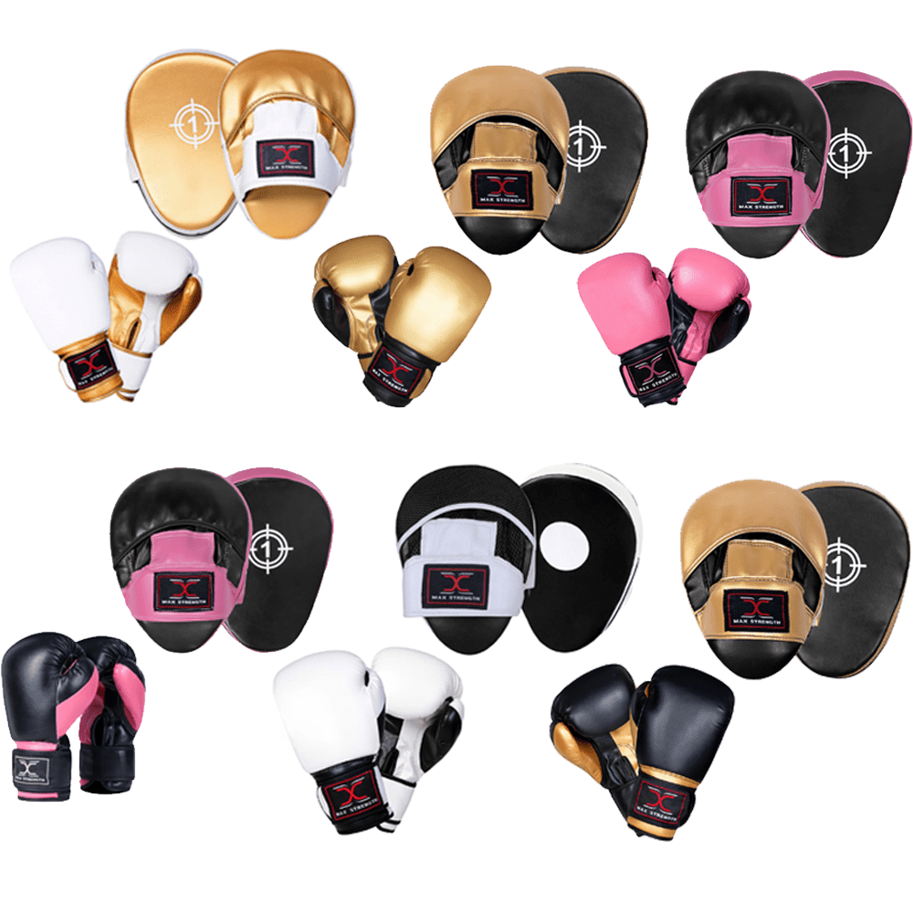 Boxing Gloves BG01 and Focus Pads Set