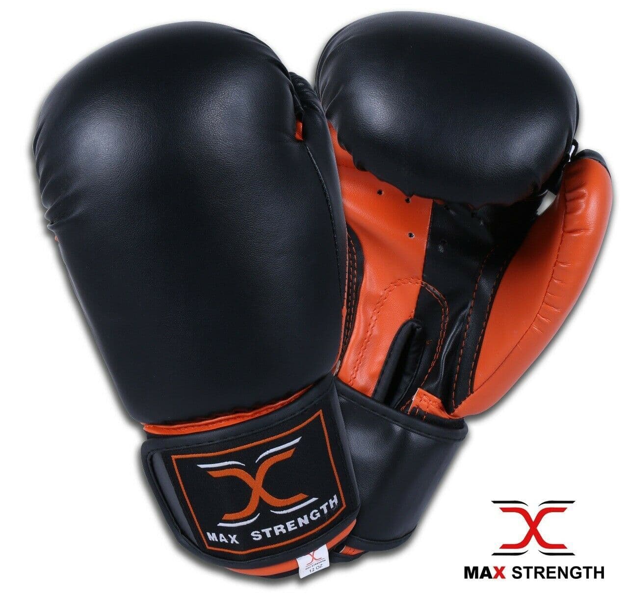 T55/C Boxing Gloves and Focus Pads Set Punching Training Kit Orange/Black