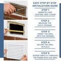 Aluminium Grille Air Vent Cover with Mesh | 200mm–600mm Wall Duct Grille
