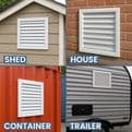Aluminium Grille Air Vent Cover with Mesh | 200mm–600mm Wall Duct Grille
