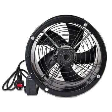 Cased Axial Extractor Fan Canopy Industrial Duct Hose