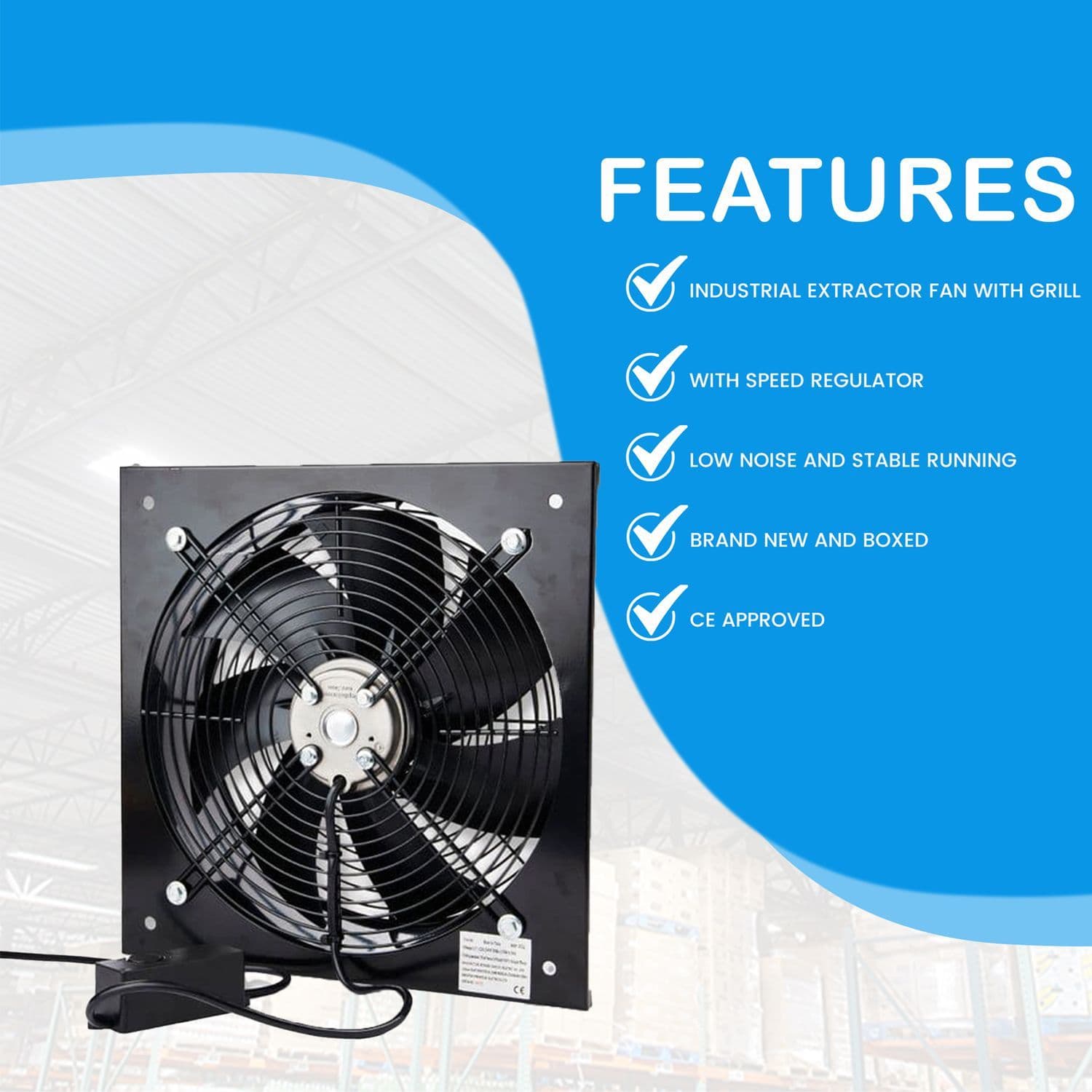 Industrial Extractor Fan & Speed Controller!