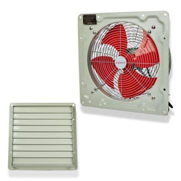 Heavy Duty Industrial Metal Axial Extractor Ventilation Fan with Louver Shutter