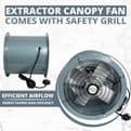 High-Power Axial Canopy Fan – SF Series (300mm–500mm)