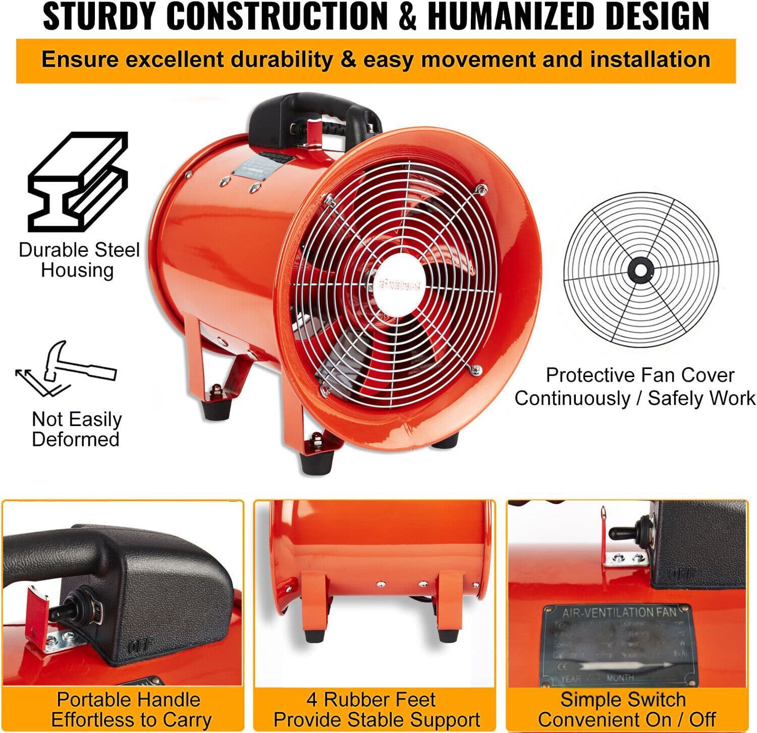 Contractor Fan Industrial Portable Ventilation Fan