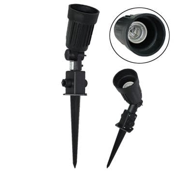 Outdoor Wall Floor Patio Rainproof Single Home Garden Base Spike Light E27 Par 38 By Powerstar