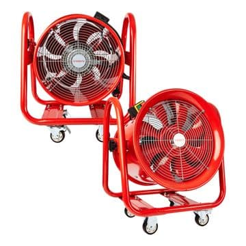 Portable fan Ventilator Axial Blower Workshop Extractor Fan 16" - 24" INCHES