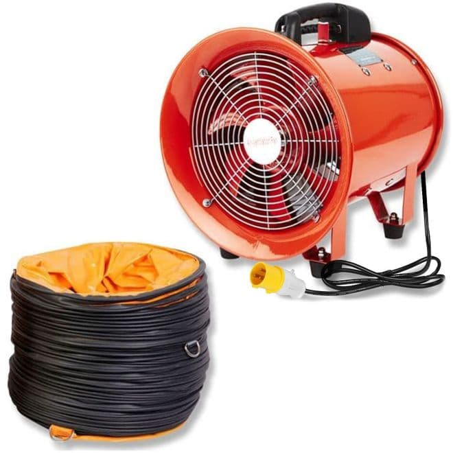 Portable Ventilation Fan with flexible Duct