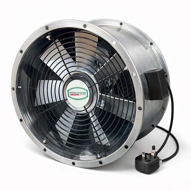 Powerful Commercial Axial Metal Canopy Extractor Exhaust Duct Fan 12