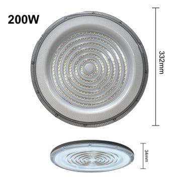 Powerful Industrial UFO LED High-Bay Light for industrial and commercial spaces 100W/150W/200W/ 300W