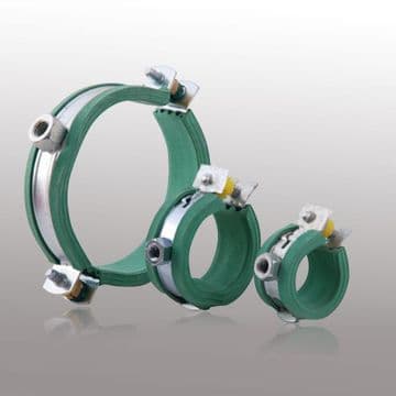 Rubber Lined Water Hose Stainless Steel Pipe Clamps Commercial EPDM Clips 25,40,90mm By Powerstar