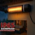 Wall Mounted Electric Patio Heater 2000W | Carbon Infrared IP65
