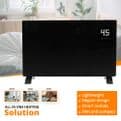 WiFi Smart Glass Panel Heater 2000W – Black or White