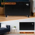 WiFi Smart Glass Panel Heater 2000W – Black or White
