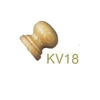 KV18 Period Knobs Pine 18mm Dia
