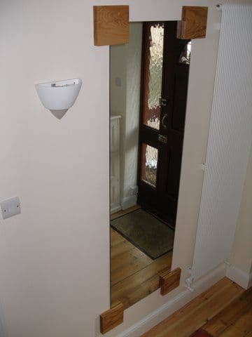 MBO01 Solid Oak Mirror Blocks Qty x 4