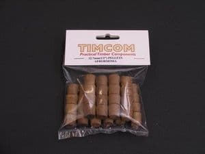 P12ARP Afromosia Cross Grain Timber Pellets 12.7mm