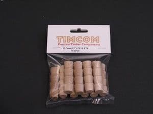 P12MAP Maple Cross Grain Timber Pellets 12.7mm