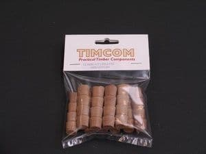 P12MEP Meranti Cross Grain Timber Pellets 12.7mm