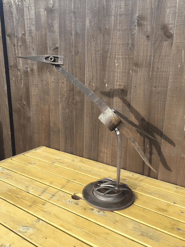 Pick axe stork 61cm high, 62cm length