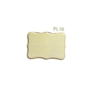 PL16 Sycamore Shaped 89 x 127mm Plaques