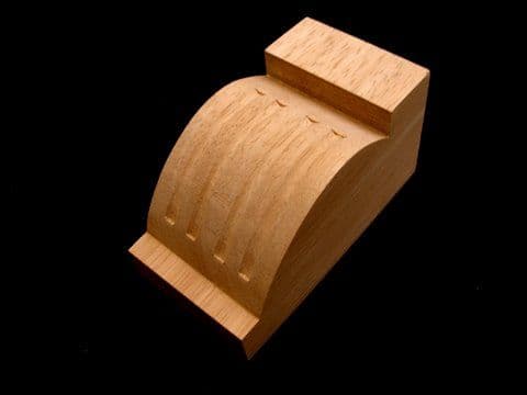 Reeded Corbel 125mm high x 65mm wide x 65mm deep