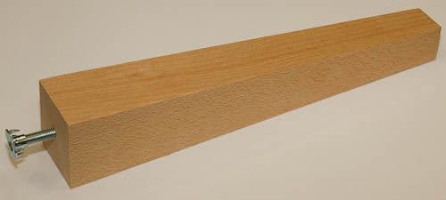 solid square taper leg 310x55x30 including 8mm dowel screw and fixing nut SOLD IN SETS OF FOUR