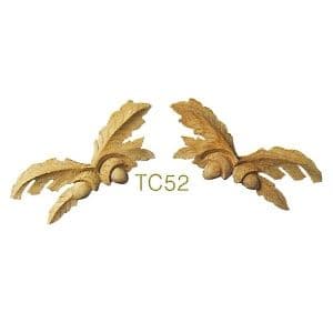 TC52 Oakleaf/Acorns 67H x 152W x 13TH (Sold in pairs)