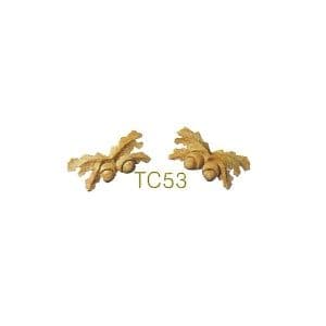 TC53 Oak leaf/Acorns 38H x 80W x 13TH (Sold in pairs)