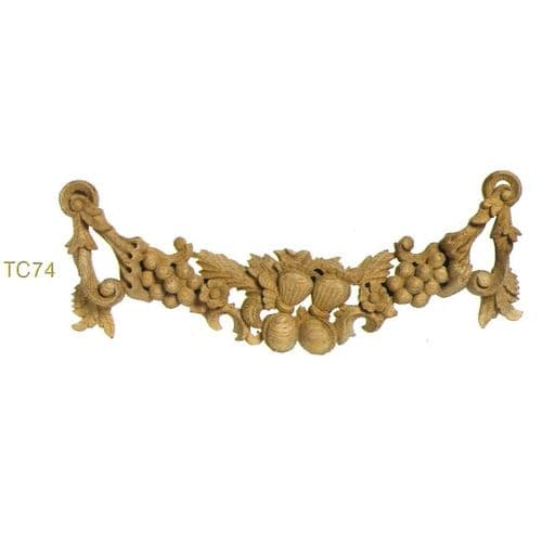 TC74 Architectural Ornamental Swag 203D x 483W x 38TH