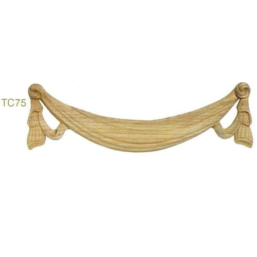 TC75 Architectural Linen Fold Swag 150D x 510W x 35TH