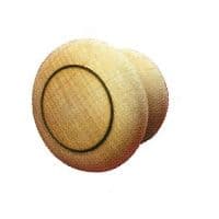 TKER352 Embossed Ring Beech Knobs 35mm Dia