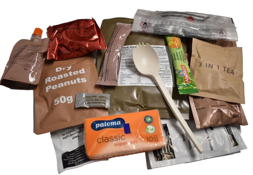 British Military 12 Hour Day Ration Pack - Random Menu