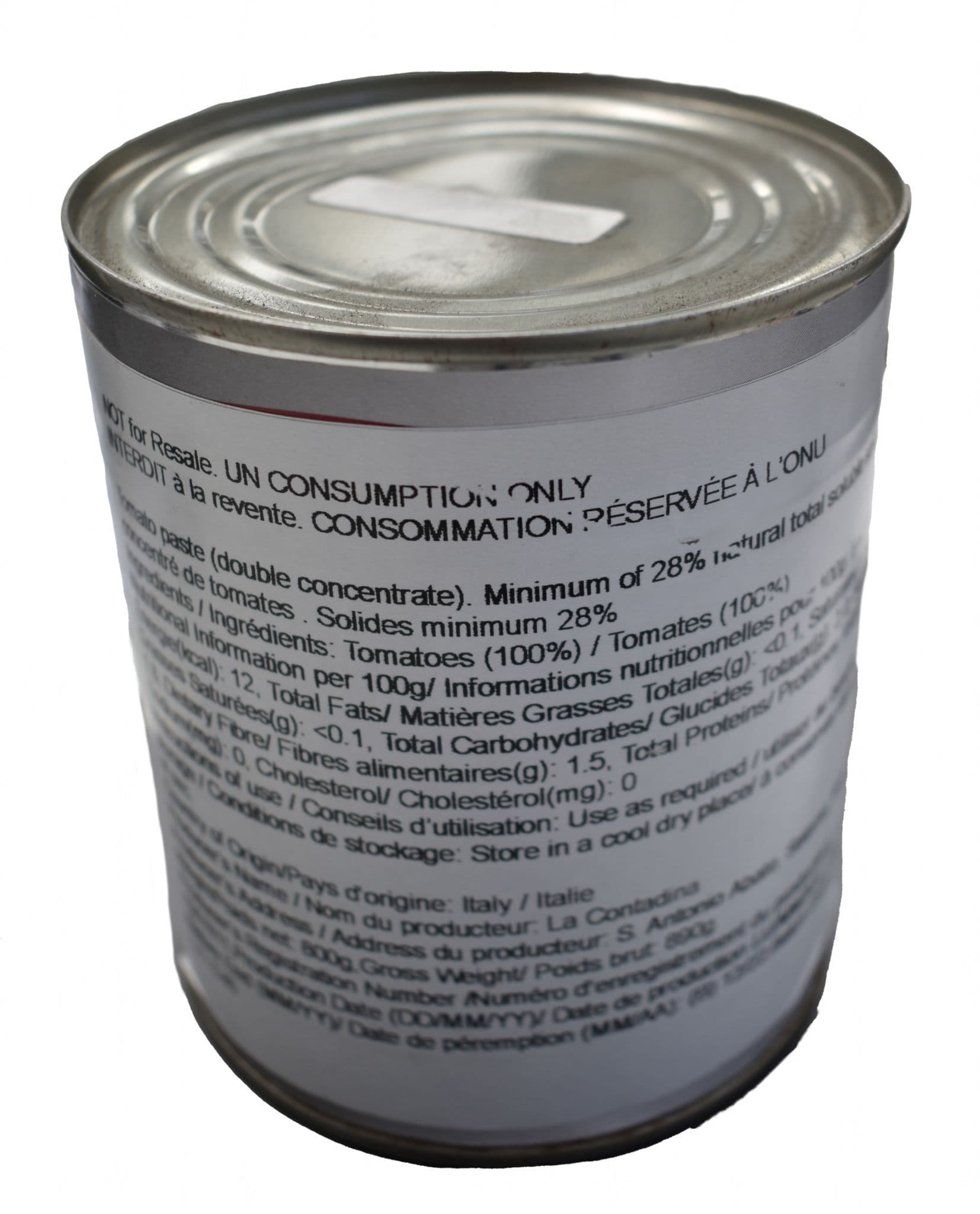 British Military Ration Tomato Puree Paste 800g Tin
