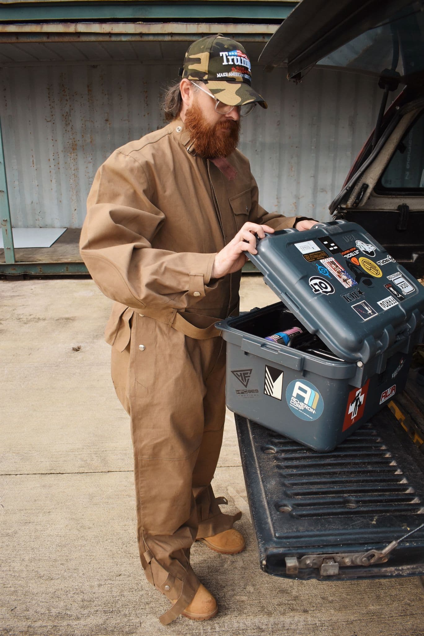 Czech Military Tan Waxed Cotton Overalls