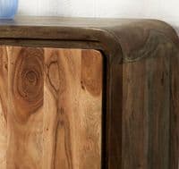 Atlas Plasma Media Cabinet | Four drawer TV unit with centre media box shelf.